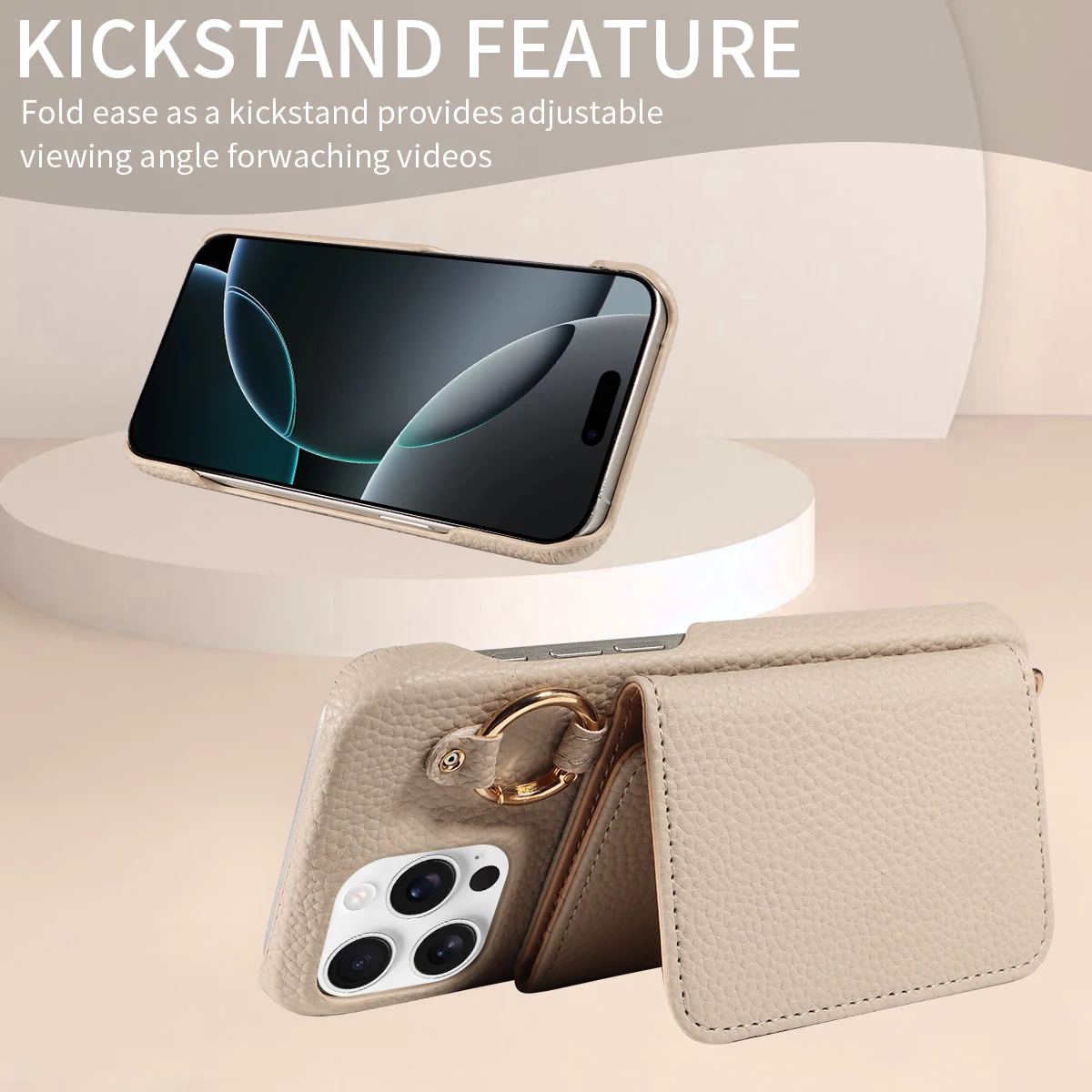 Color: Dark Brown, Bundle: Case & Strap, Material: Artificial Leather, Compatibility by Model: iPhone 16 Pro Max - For IPhone16 15 Pro Max 14 13 12 Series PU Leather Magsafe Magnetic Wireless Charging Shockproof Crossbody Wallet Phone Case