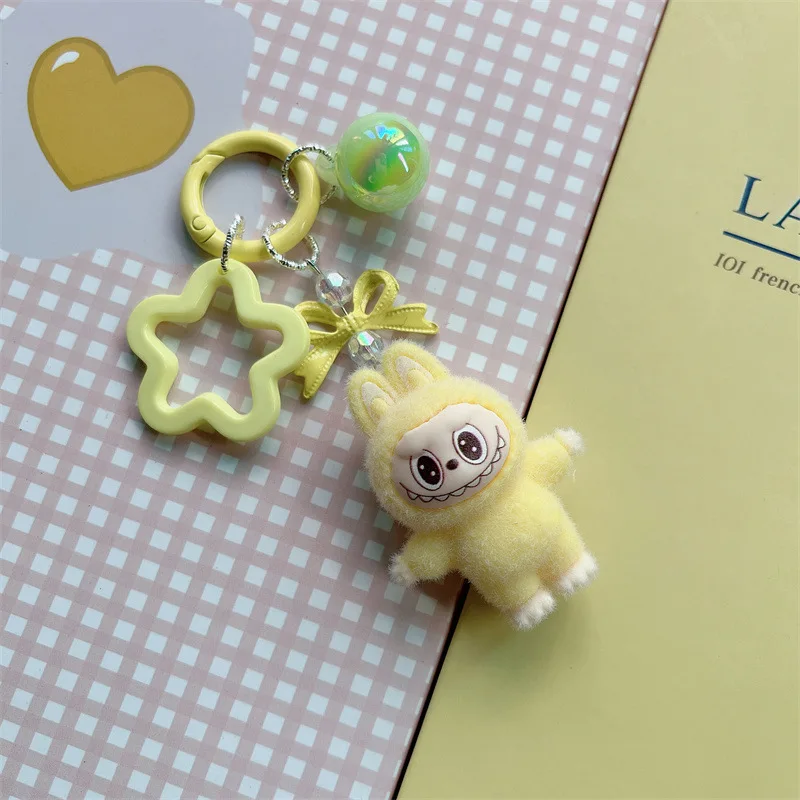 Color: Red, Ships From: CHINA - Cute flocking anime keychains, charming 3D accessories, car key rings, jewelry, cartoon phone pendants, gifts