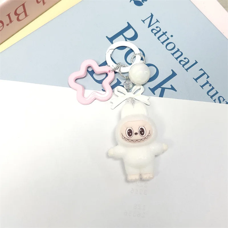 Color: Red, Ships From: CHINA - Cute flocking anime keychains, charming 3D accessories, car key rings, jewelry, cartoon phone pendants, gifts