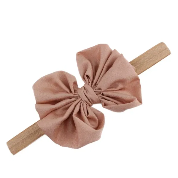 Color: Mint - Baby girls hair bow flower Headband  Kids Girls Bowknot Elastic Hair Band Headwear Newborn Head Band children hair Accessories