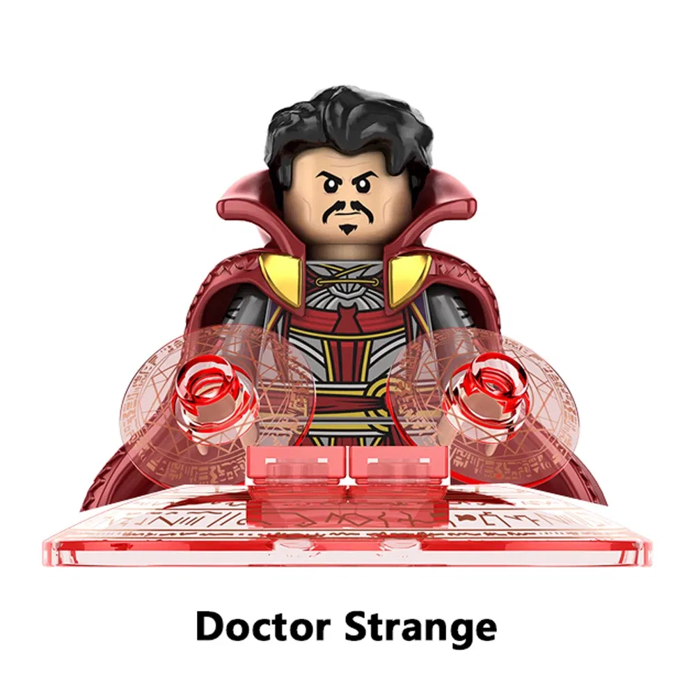 Color: Chocolate - Clearance Sale Shang Chi Model Building Blocks Hellboy Bricks Dormammu Figure Cyclops Mini Figurines Toys