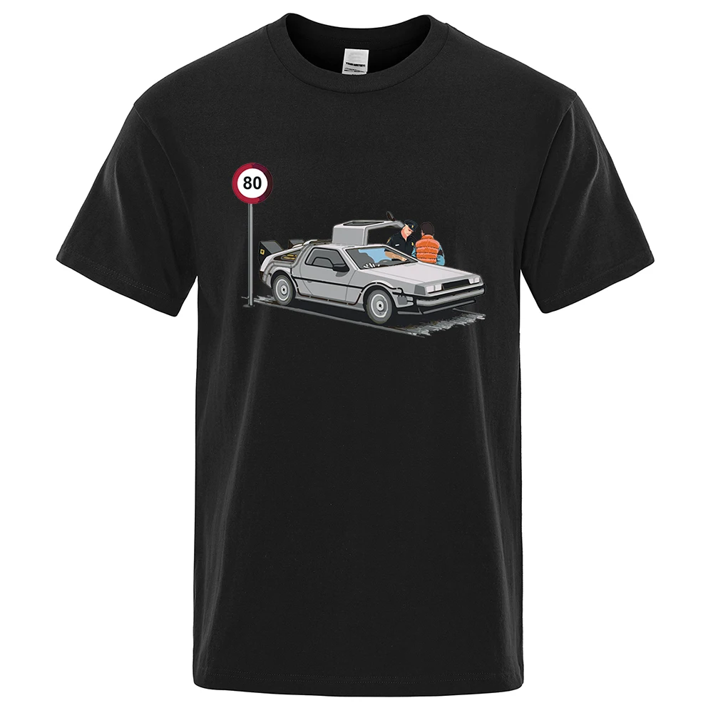 Color: Beige, Size: XXS - I Was Caught Speeding Funny Printed T-Shirts Men Fashion Casual Short Sleeves Loose Oversized T Shirt Breathable Cotton Tees