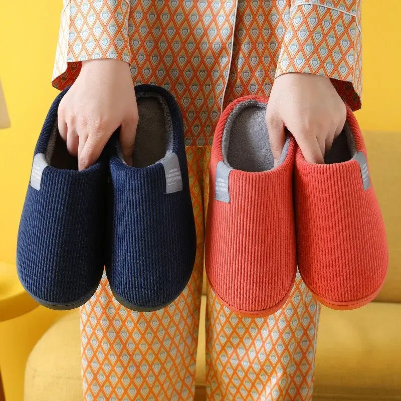 Shoe Size: 40, Color: green - Women's Men's Thick Soft Bottom Home Slippers Household Plush Slippers Anti-slip Thermal Slippers Indoor Winter
