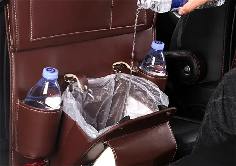 PU Leather Car Storage Bag