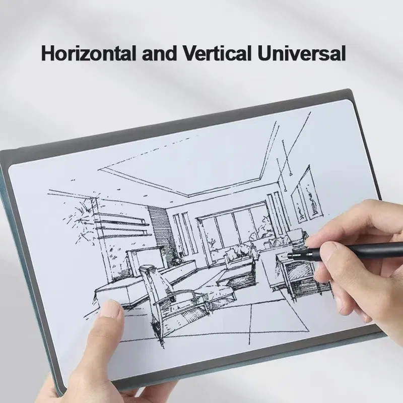Color: Option 1 - Erasable Whiteboard Notebook A5 Leather Portable Drafting Notebook Writing Board Desktop Memo Pad