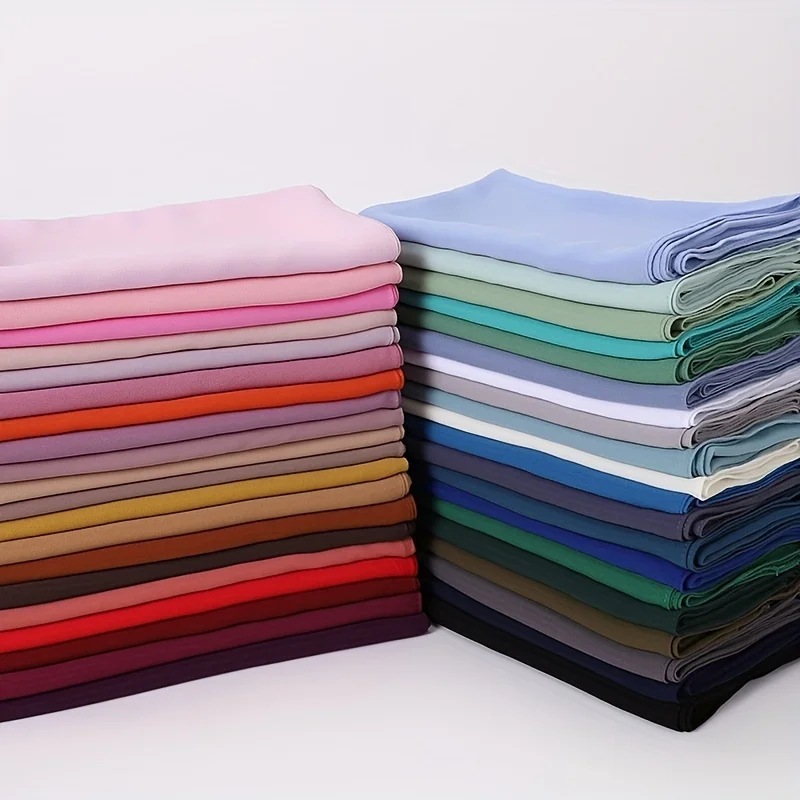 Color: MULTI, Size: One Size - A Pure Color Silk Scarves Imitation Silk Stripes Fashion Shawl Sunscreen Scarves Chiffon Scarf 110 * 110 CM