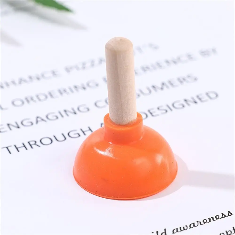 Color: Yellow - Mini Colorful Toilet Shape Plunger Phone Holder Sucker Stand Tiny Plunger Magic Tricks Inspired Looking For Card Professional