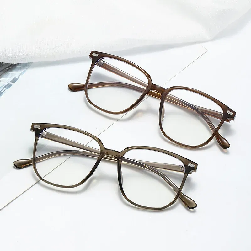 Color: MULTI, Frame Color: Clear, Ships From: CN - Transparent Computer Glasses Frame Women Men Anti Blue Light Square Eyewear Blocking Glasses Optical Spectacle Eyeglass