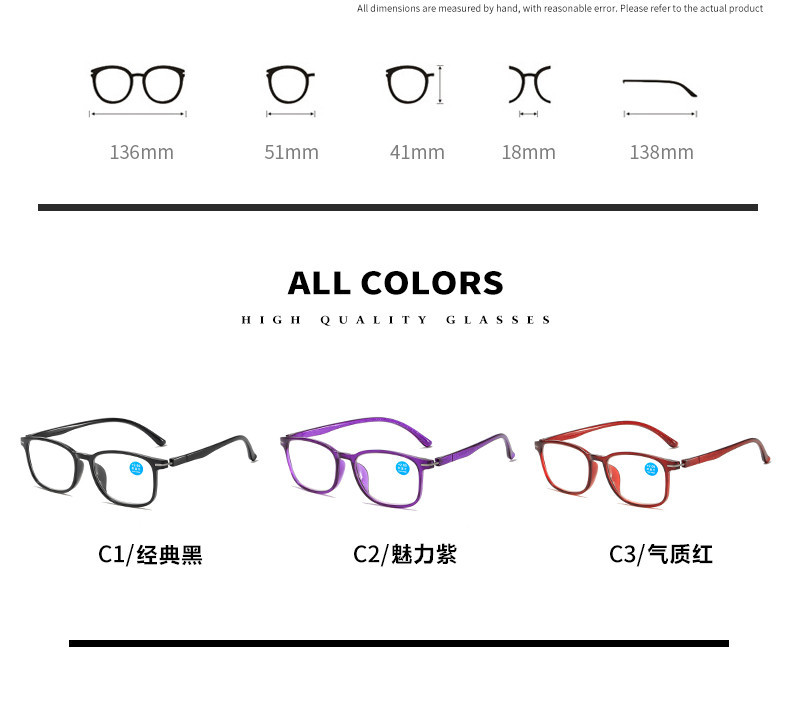 Eye Prescription: +150, Frame Color: black - New Anti Blue Light Reading Glasses Fashion Presbyopic Eyewear Men Women Sauqre Ultralight Hyperopia Eyeglasses +100 To +400