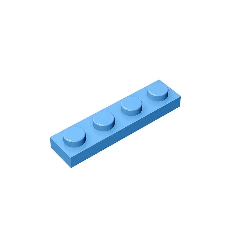 Color: Burgundy - Gobricks 10PCS MOC Bricks Parts Plate 3710 1x4 Compatible Assembles Particles For Building Blocks DIY Bricks Educational Toys