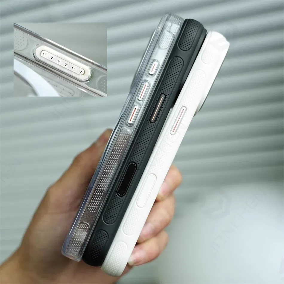 Color: Beige, Material: Nylon - 360?° Rotation Ring Stand Magnetic Case For iPhone 13 14 15 16 17 Pro Max 16E Matte Military Shockproof Armor Cover For Magsafe