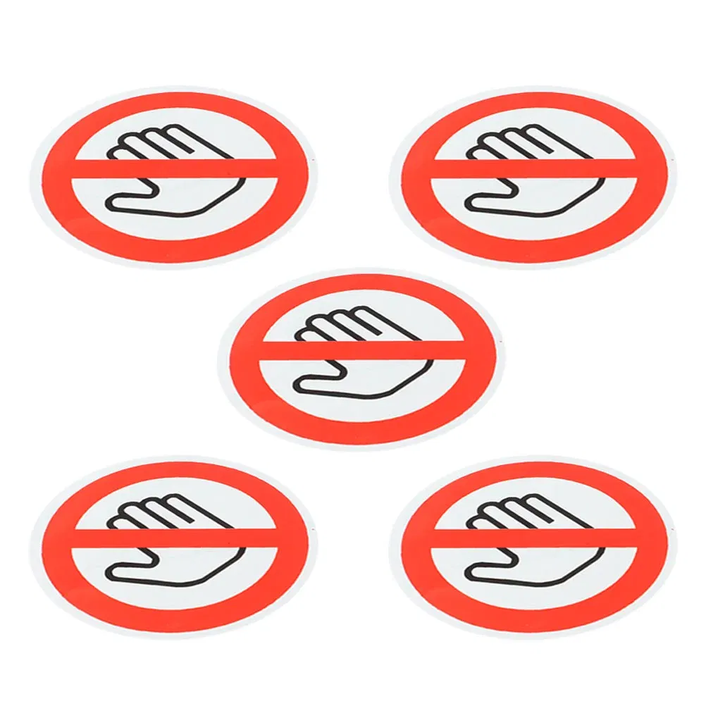 Color: green - 5 Sheets Please Dont Touch Me Baby Sign Warning Plate Safety Stickers Car Caution Decals White Self-adhesive Vinyl