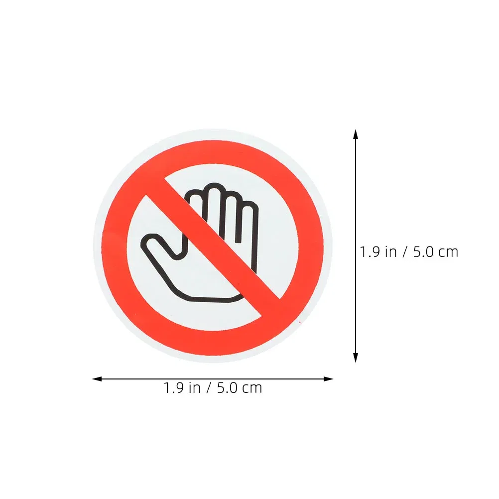Color: green - 5 Sheets Please Dont Touch Me Baby Sign Warning Plate Safety Stickers Car Caution Decals White Self-adhesive Vinyl