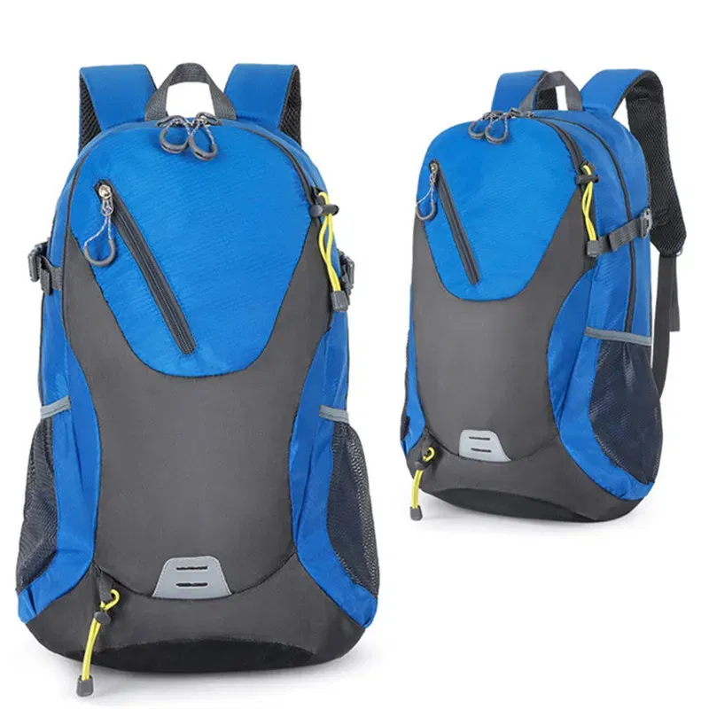 Color: Gold - 2024 New Outdoor Backpack Hiking Sports Mountaineering Bag Riding Backpack 40L Waterproof Backpack Leisure Travel Bag