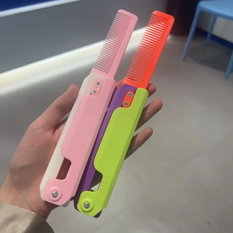 Color: VIOLET/?«?—?…°, Ships From: CHINA - Gravity Folding Claw Knife Radish Knife 3d Printing Gravity Knife Small Radish Knife Push Card Decompression Fidget Mini Toy