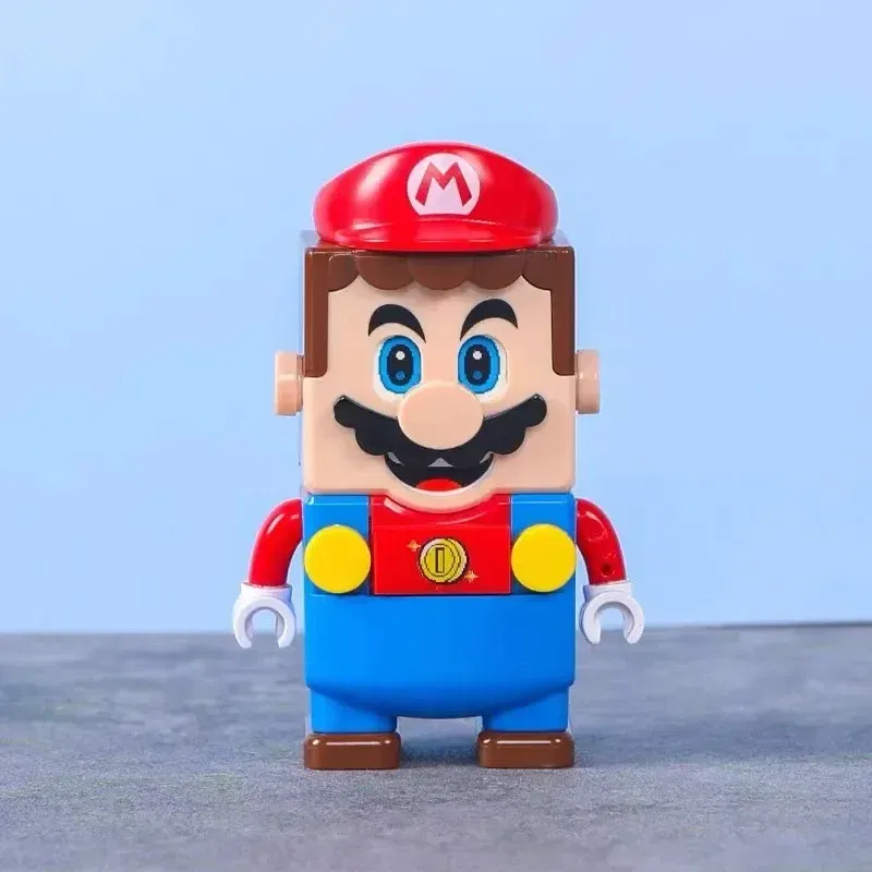 Color: WHITE - New Super Mario Bros Blocks Luigi Mini Buliding Blocks Action Toy Figures Assembly Toys Dolls Children Birthday Gifts