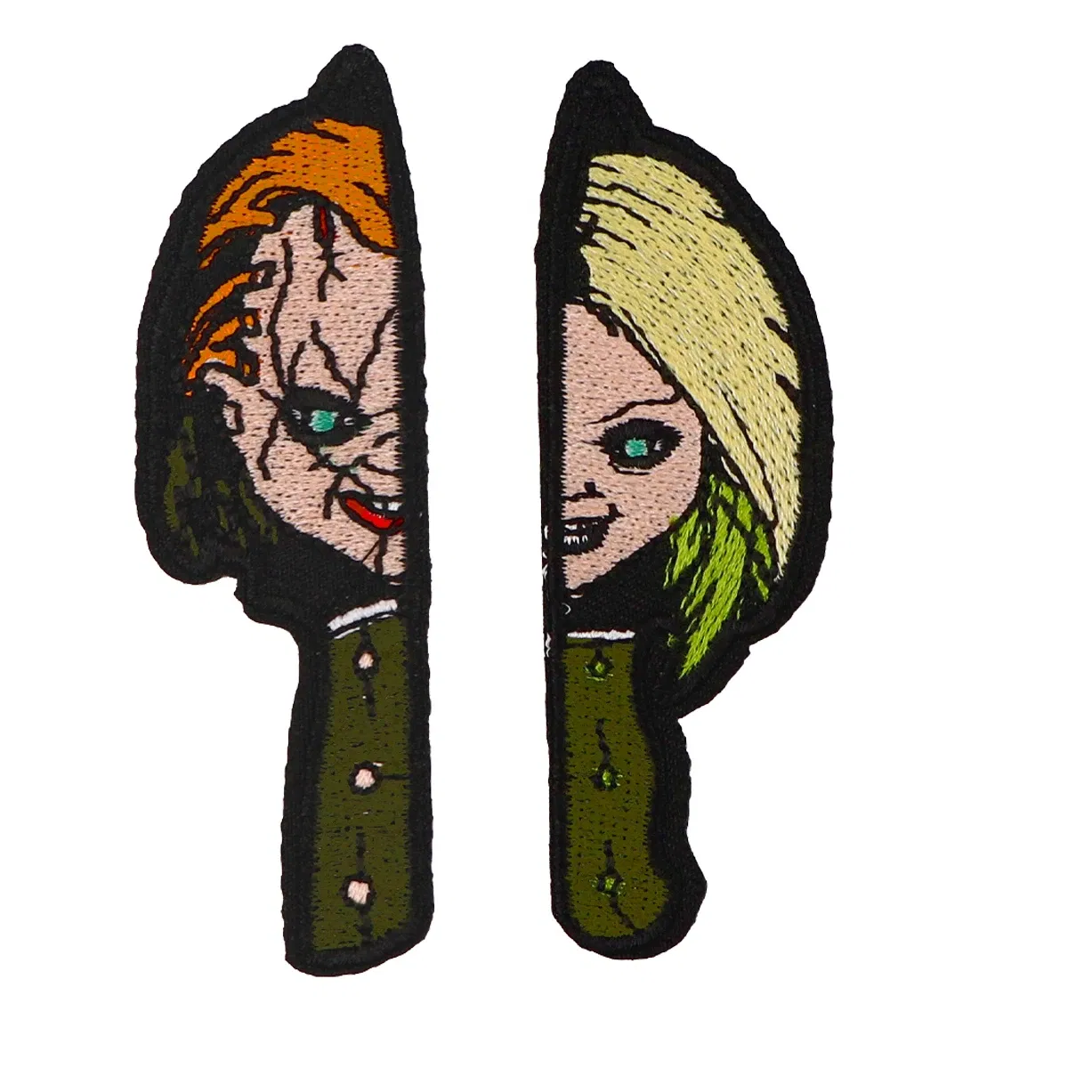 Color: Antique Copper - Horrible Movie Embroidered Patches For Clothing Thermal Glue DIY Jackets Iron On Patches For Clothing Sewing Stickers
