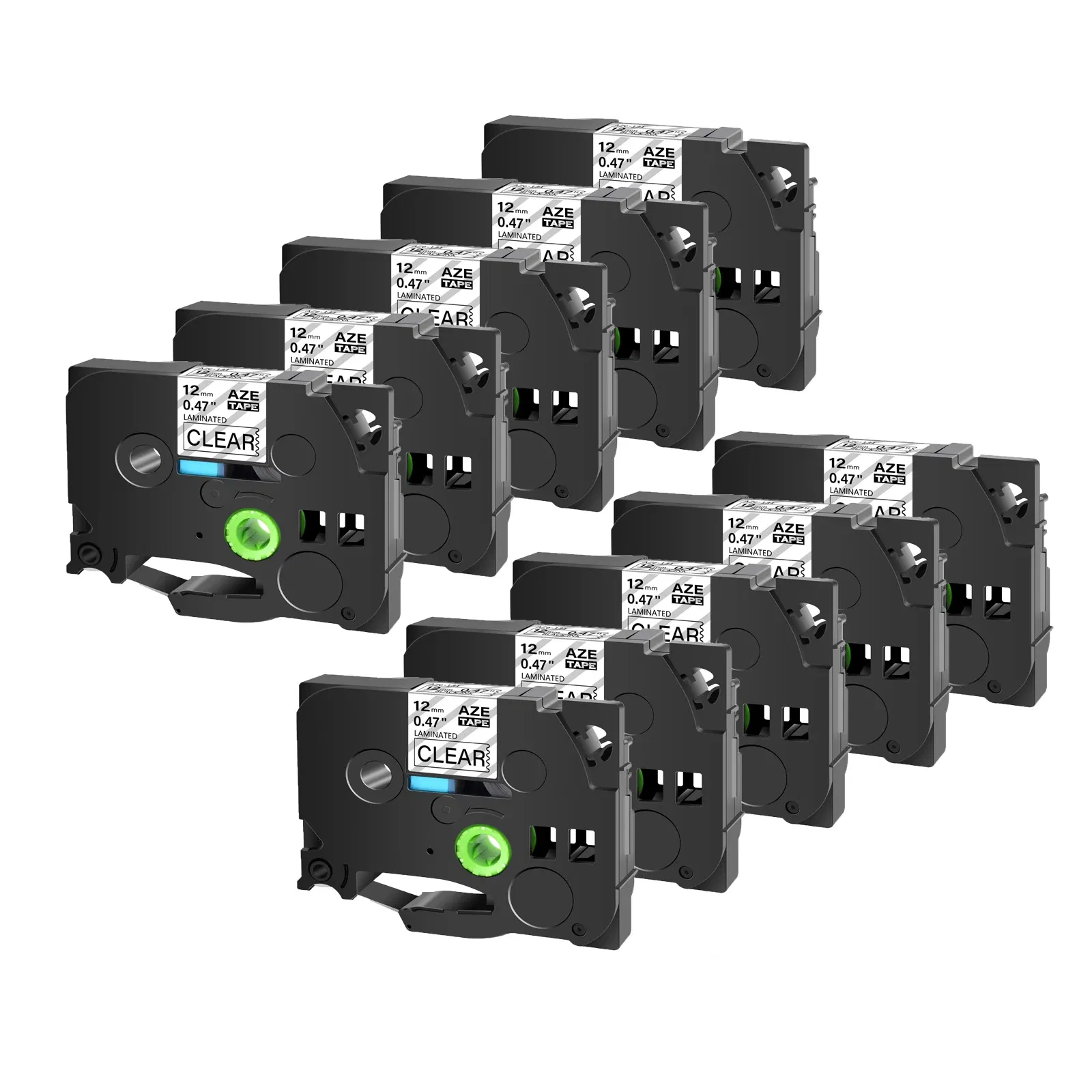 Color: K, Width: 24mm - Greencycle 10PK TZe 231 Label cassettes Compatible for Brother Ptouch Printer Black on white Label tape 6mm 9mm 12mm 18mm 24mm