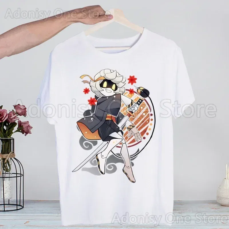Color: SKY BLUE, Size: XXXL - Murder Drones Fashion Man Tshirt Summer Fashion T-shirt Casual White Funny Cartoon Print T-shirt Hip Pop Tops tee