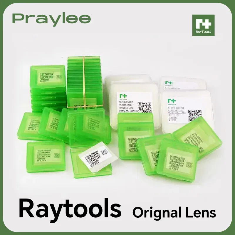 Color: RED - Raytools Original Laser Protective Windows Lens 27.9x4.1 37x7 Protection Laser Machine Lens for Fiber Cutting Machine Parts