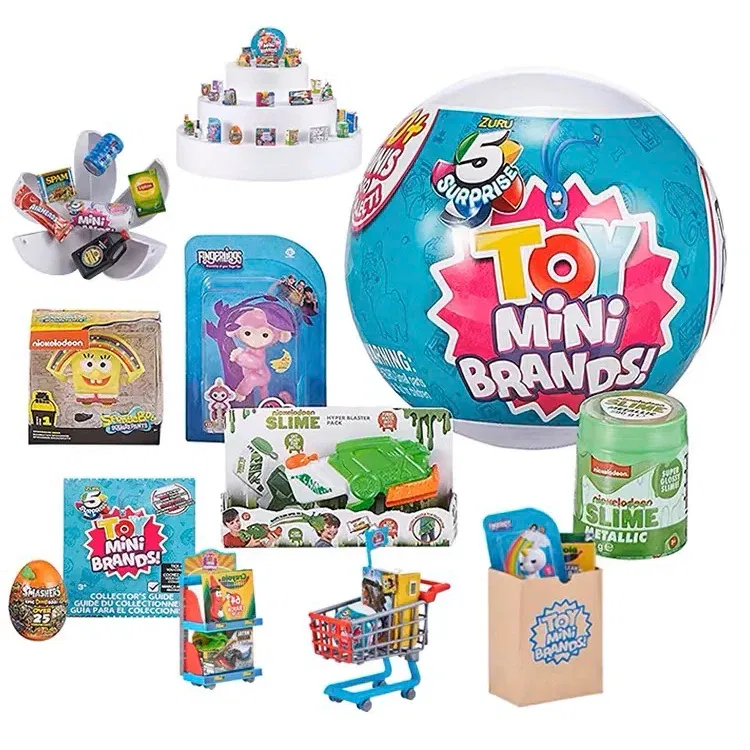 Color: SKY BLUE - 5 Surprise DISNEY Mini Toy Brands Mystery Capsule Collectibles Toys Blind Ball Children's Gift