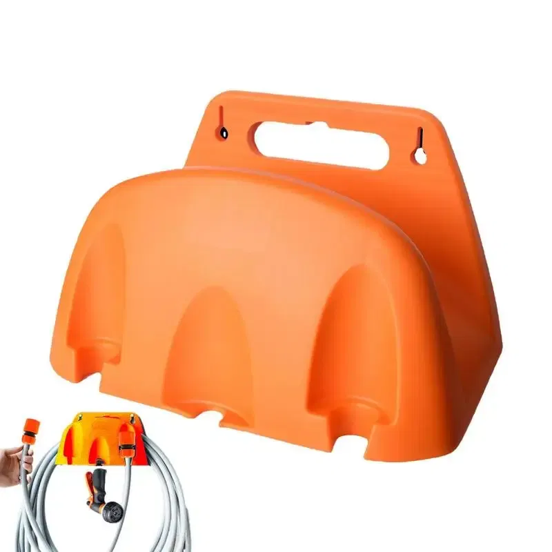 Color: Orange, Ships From: CHINA - Garden Hose Hanger Wall Mounted Heavy Duty Hose Hanger Durable Water Hose Holder Garden Hose Hooks Hose Rack For garden Outside
