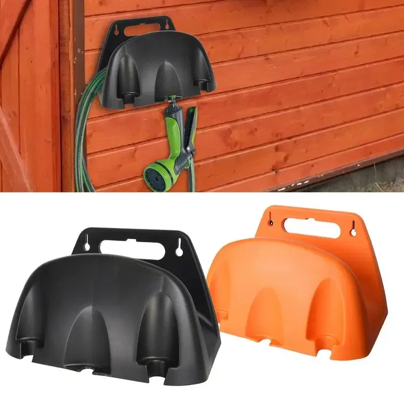Color: Orange, Ships From: CHINA - Garden Hose Hanger Wall Mounted Heavy Duty Hose Hanger Durable Water Hose Holder Garden Hose Hooks Hose Rack For garden Outside