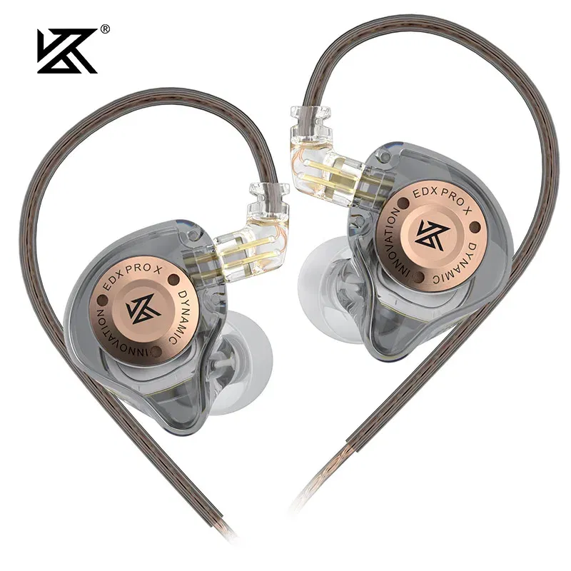 Color: black - KZ EDX PRO X In Ear Dynamic Drive Earphone HIFI Bass Music Earbud Sport Noise Cancelling Headset ZSN ZST  ZS10 pro x  C12 CRA