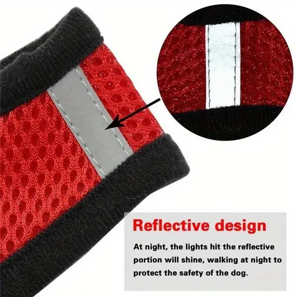 Reflective Pet Safety Harness & Leash Set