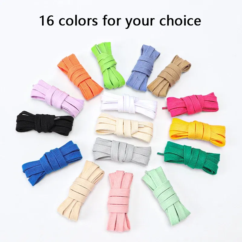 Color: WHITE, Ships From: CHINA, Length: 140cm - 1 Pair Flat Shoelaces for Sneakers Rugged Wear-resistant Classic Canvas Sports Shoe Laces Women Men Shoelace Solid Double Cotton
