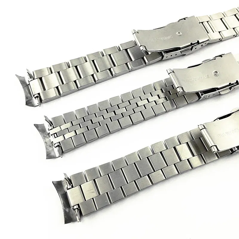 Band Color: Coal Black, Band Width: 20mm - For Seiko Solid Stainless Steel Band 20mm 22mm Men's Sports Strap Srpd Skx007/Skx009 SRPD63K1 Jubilee Curved End Bracelet