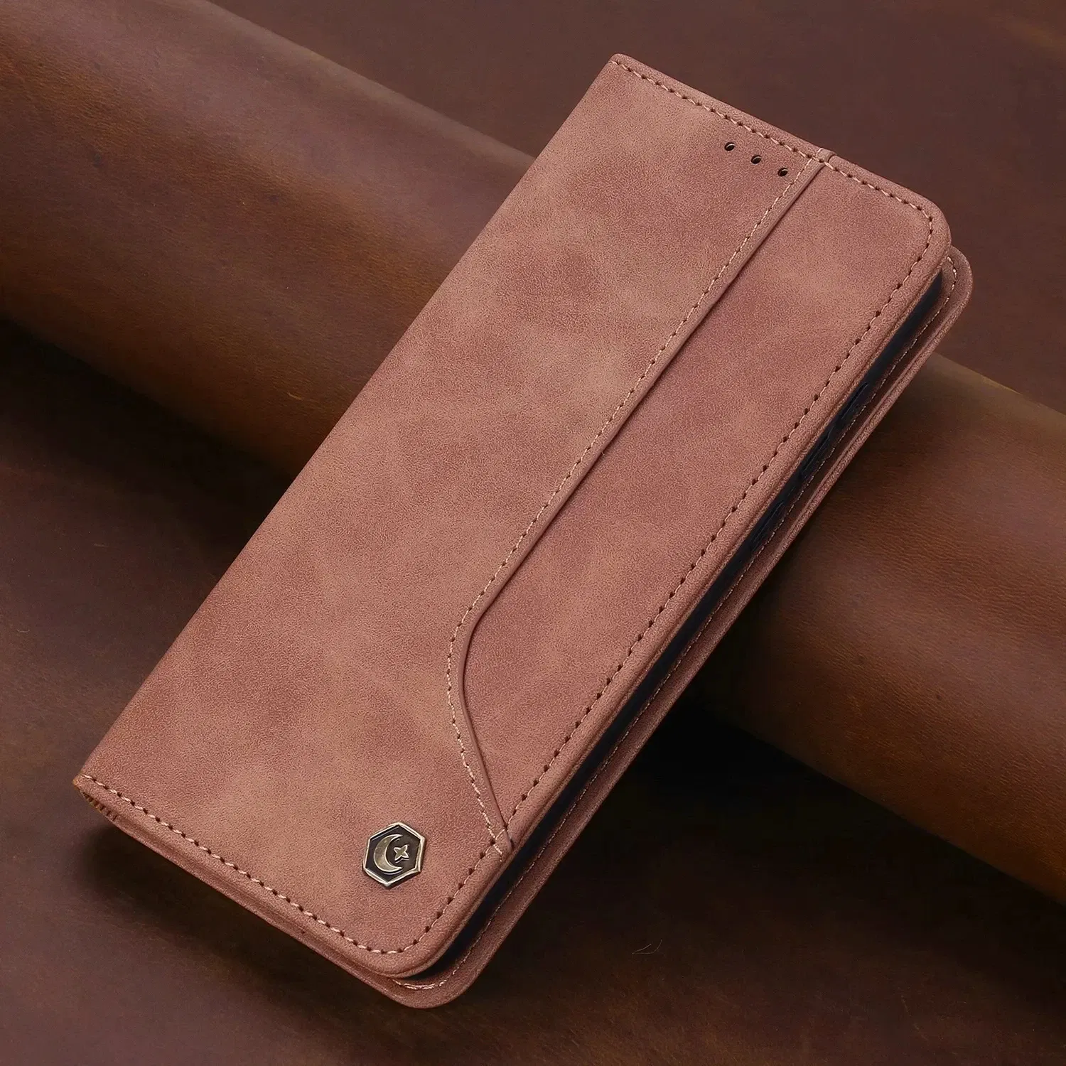 Color: Dark Brown, Material: POLYESTER - Flip Leather Case For Xiaomi Mi 13 12T 11T 10T 11 12 Lite Pro 5G Poco F5 X5 Pro M6 M5S M4 F4 F3 X3 X4 GT Magnet Wallet Cover