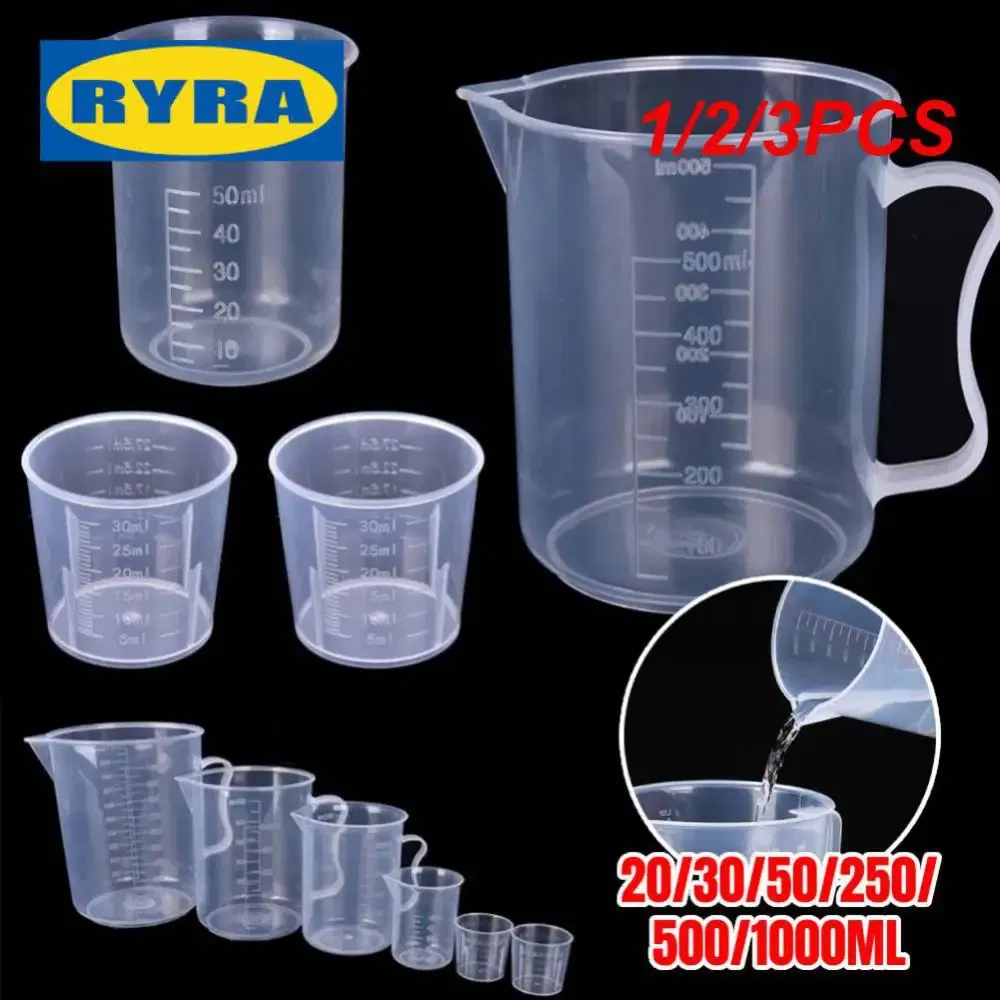 Color: VIOLET/?«?—?…°, Ships From: CHINA - Clear Plastic Graduated Measuring Cupws Househould Portable Baking Beaker Liquid Measure Jug Transparent Cup Container