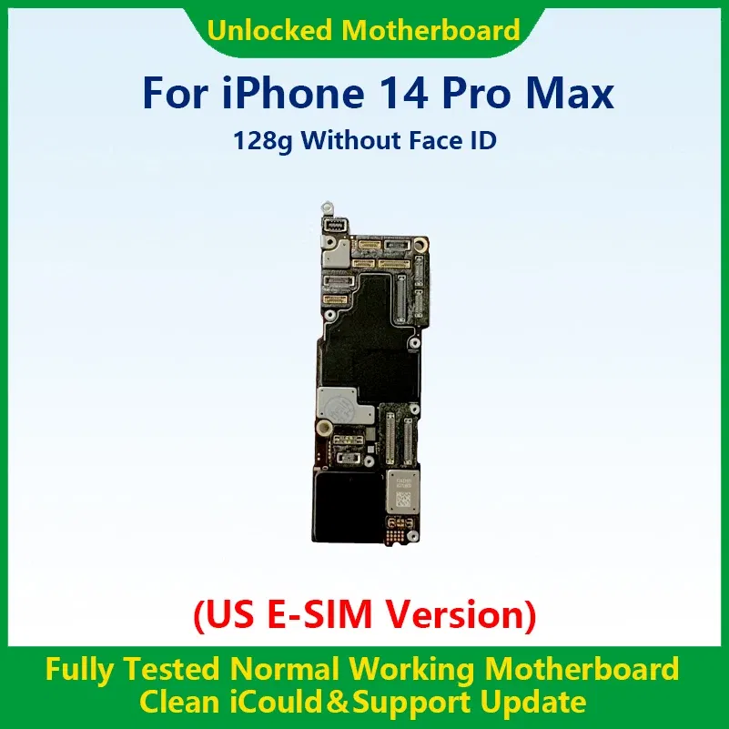 Color: Green/Black, Ships From: CHINA - Top 100%Working Fully Tested Mainboard For iPhone 14 Pro Max Unlocked Motherboard With Face ID Cleaned iCloud US E-SIM Version