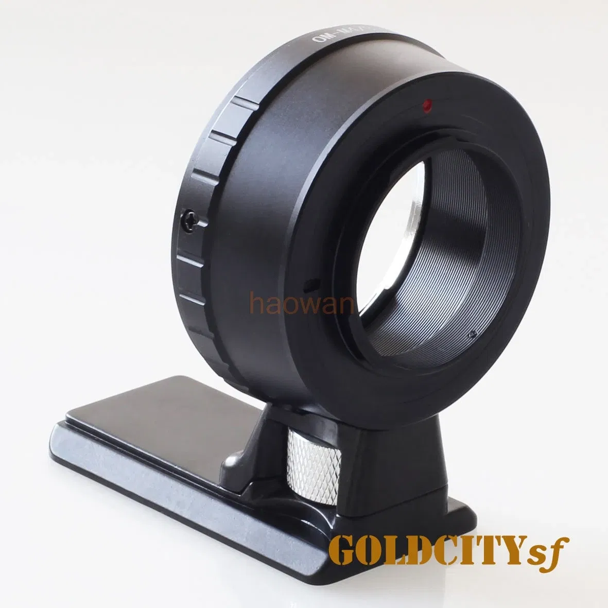 Color: black - OM-m43 Adapter ring with tripod stand for olympus om Lens to M4/3 G1 G7 GH1 GF1 GF3 GF7 GF6 GH4 GM1 GX7 GX8 EM5 EM1 EM10 camera