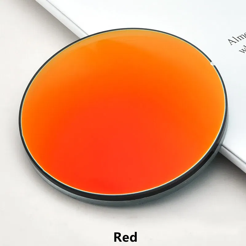 Lenses Color: Pink, Lens Index: 1.56 - YIMARUILI 1.49 1.56 1.61 1.67 Polarized Lens Sunglasses Lens UV400 Optical Prescription CR-39 Resin Colorful Mirror Lens 1 Pair