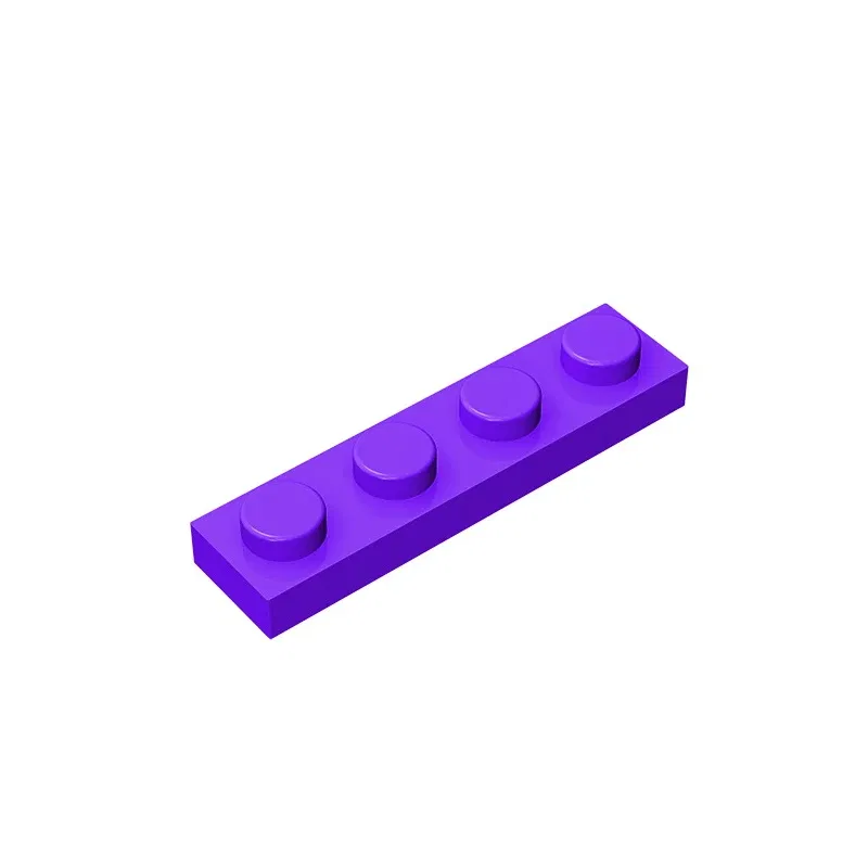 Color: light yellow - Gobricks 10PCS MOC Bricks Parts Plate 3710 1x4 Compatible Assembles Particles For Building Blocks DIY Bricks Educational Toys