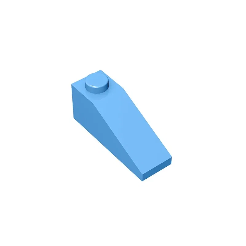 Color: Light Blue - Gobricks GDS-586 Slope 33 3 x 1 compatible with lego 4286 pieces of children's toys Building Blocks Technical Assembles