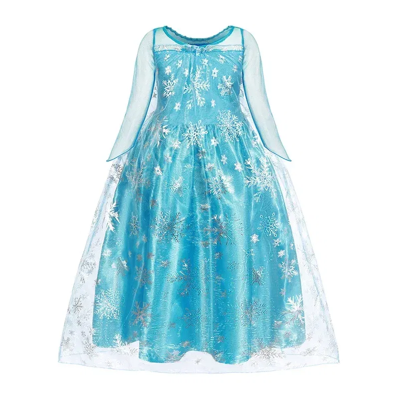 Kid Size: 2T, Color: Pink - Disney Kids Cosplay Elsa Anna Princess Dress Girls Mesh Ball Gown Halloween Carnival Birthday Clothes Snow Queen Frozen Costume