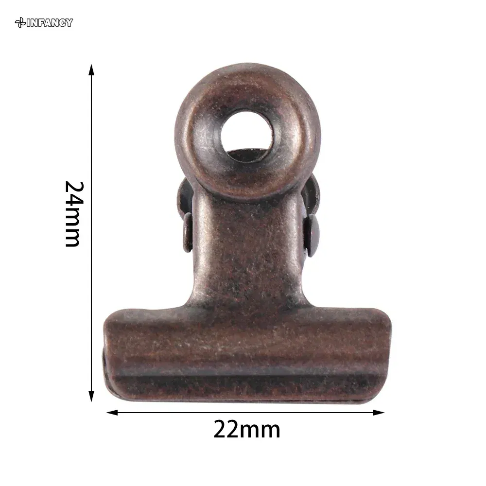 Color: Silver - 1PC Kitchen Food Sealing Bag Clips Stainless Steel Letter Paper Photo File Clamps School Office Calendar Binder Clip