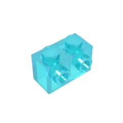 Color: Clear - MOC PARTS DIY GDS-634 BRICK 1X2 W. 2 KNOBS compatible with lego 11211 children's toys Assembles Building Blocks Technical