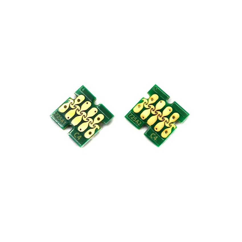 Color: green - T7251-T7254 T725A White Ink Cartridge Chip For Epson SureColor F2000 F2100 SC-F2000 SC-F2100 Printer T725A00 White Chips