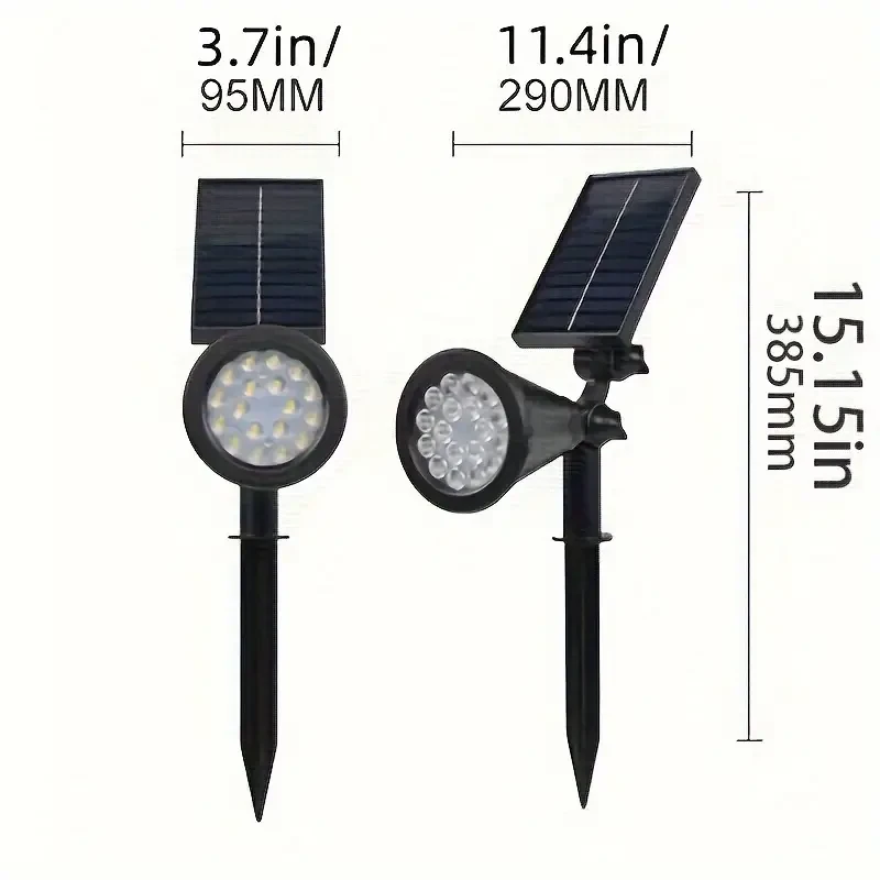 Super Bright Solar Outdoor Tree Lights - Color Gradient Lawn Lights