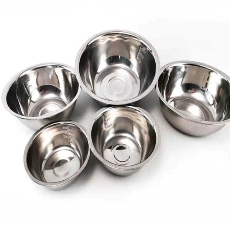 5 PCS Stainless Steel Mixing Bowls Set