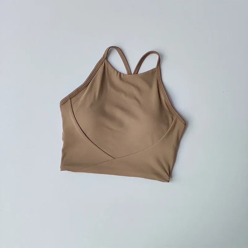 Color: Lavender, Size: S - Summer Sports Underwear Women's Fitness Running Camisole Shockproof and Sagging Sexy Beauty Back Yoga Bra Quick Drying