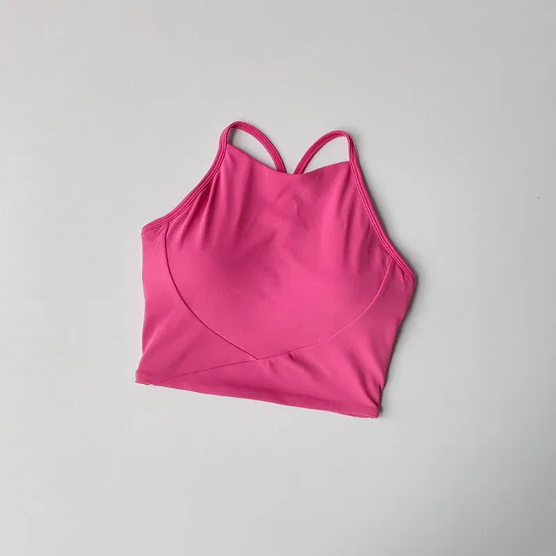Color: Lavender, Size: S - Summer Sports Underwear Women's Fitness Running Camisole Shockproof and Sagging Sexy Beauty Back Yoga Bra Quick Drying