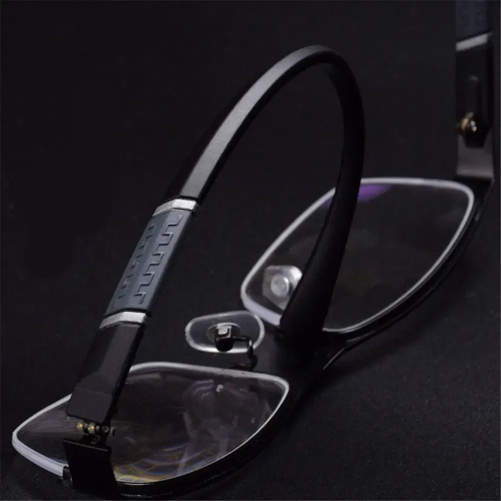 Frame Color: Pinkish Grey, Eye Prescription: +250 - Metal Anti-blue Light Reading Glasses Farsighted Eyeglasses Men Business Eyewear Diopter 0 +1.0 +1.5 +2.0 +2.5 +3.0 +3.5 +4.0