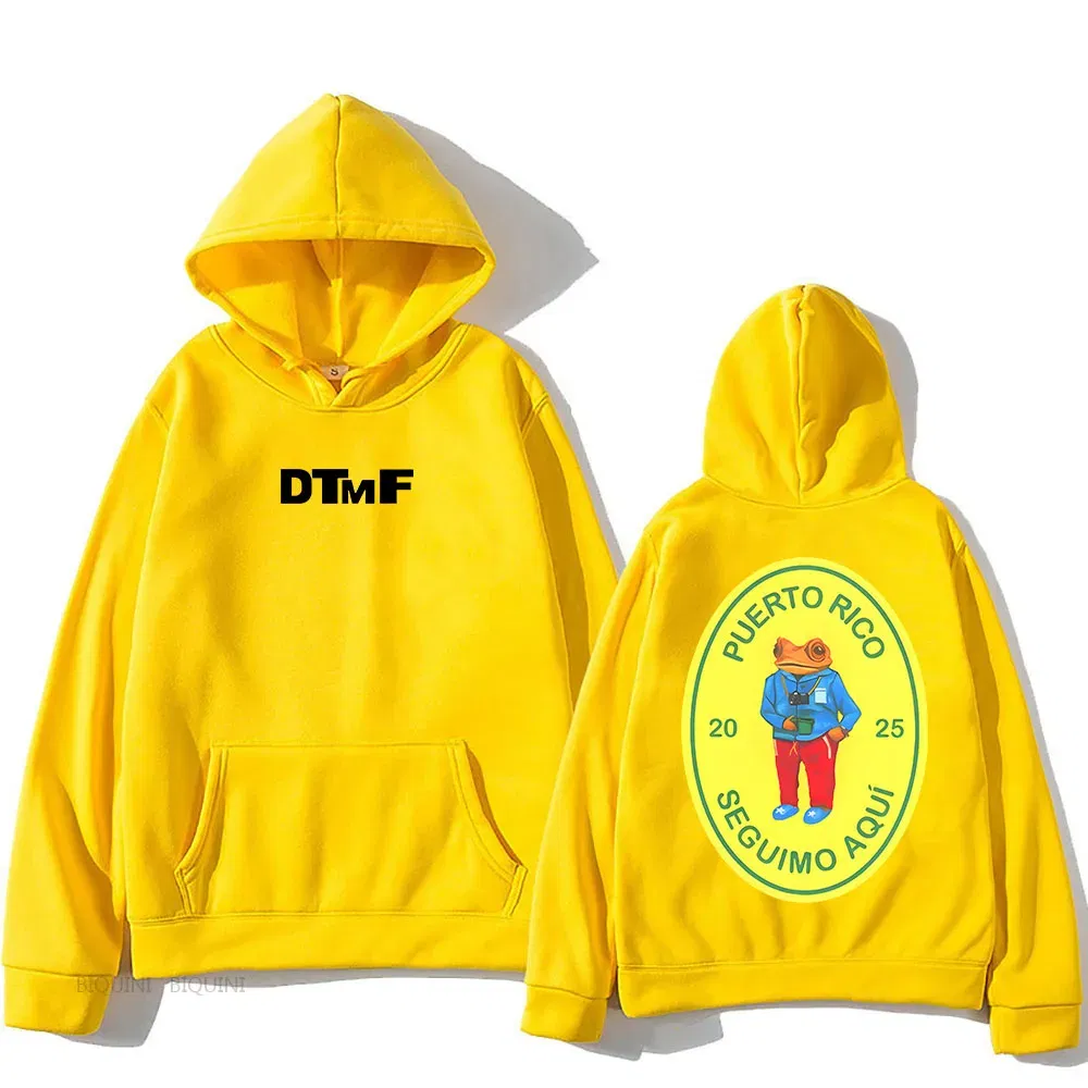 Color: ROYAL BLUE, Size: XS - DTMF Deb? Tirar Más Fotos 2025 New Album Hoodies Bad Bunny Singer Printing Sweatshirts Men Women Clothing Sudaderas Hombre Male