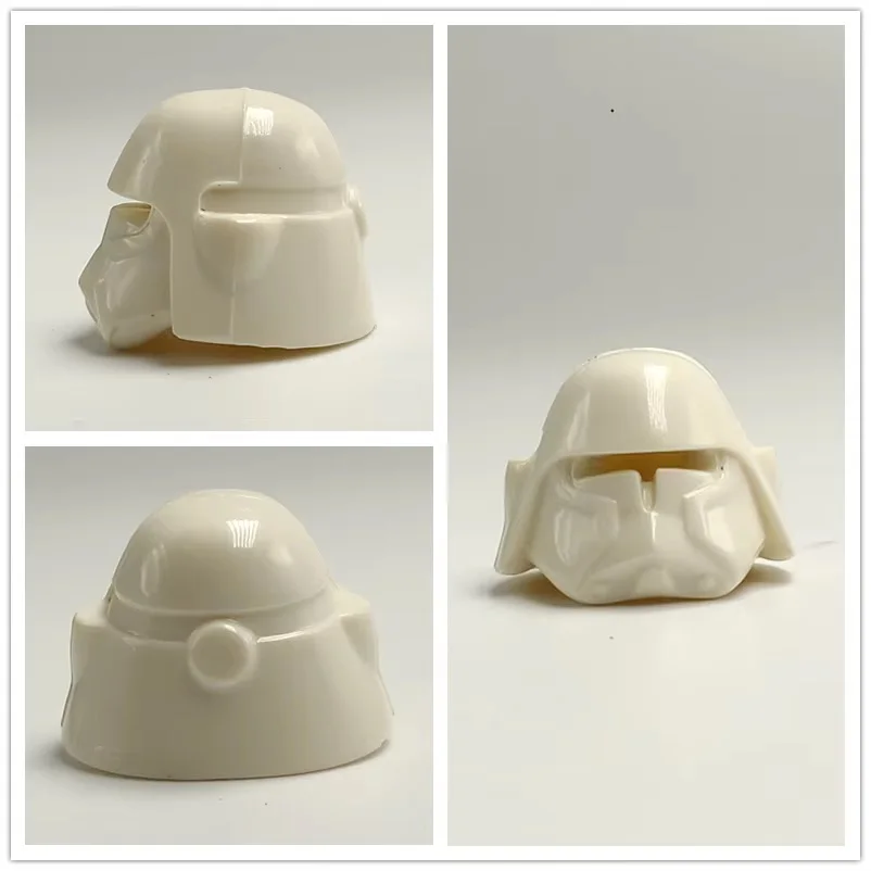 Color: black - 1Pcs Star Wars Clone Trooper Helmet Building Block Mini Action Figure Toys