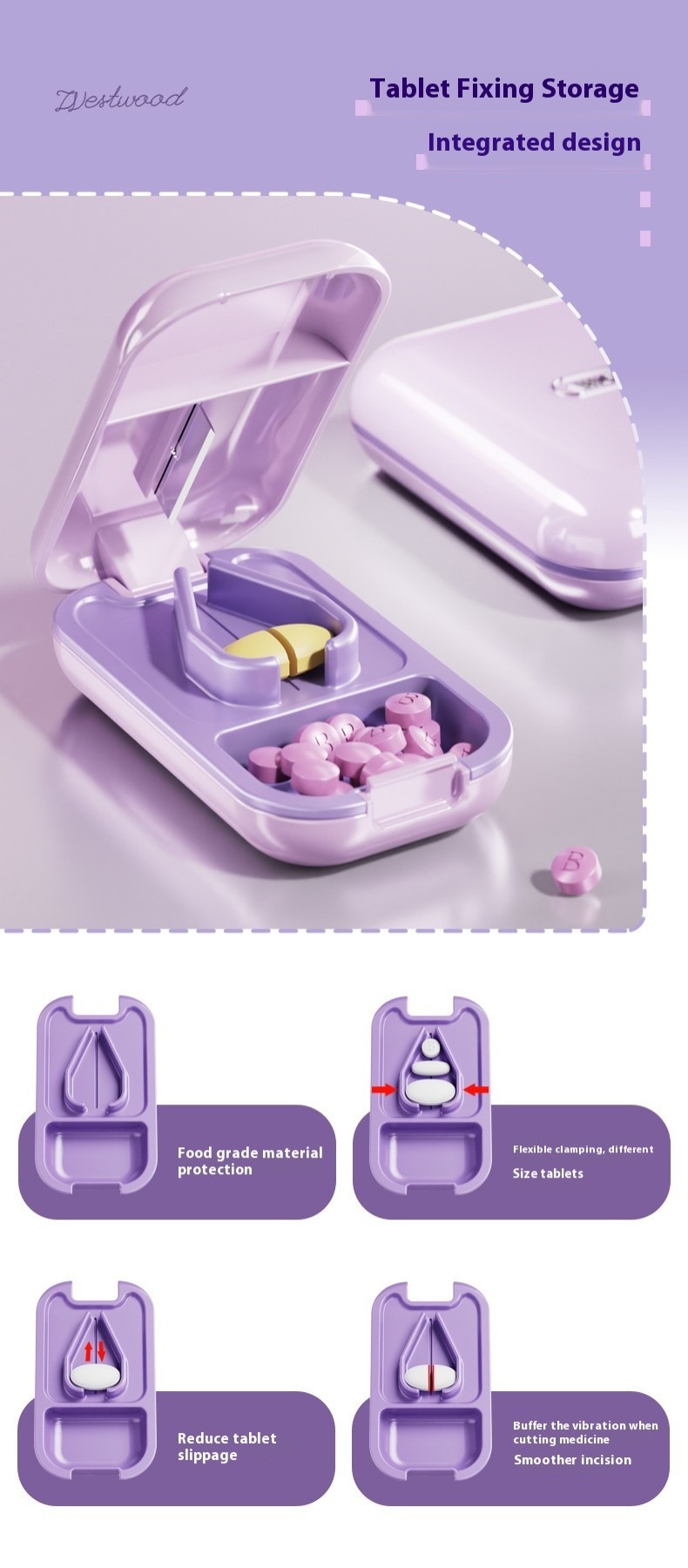 Professional Mini Medicine Cutting and Medicine Storage Box